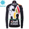 Fietskleding (Fietsshirt Lange Mouw + Lange Koersbroek) 2017 Cinelli Chrome N001 Winter Thermal Fleece